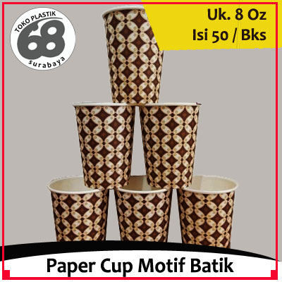 Paper Cup 8 Oz Motif